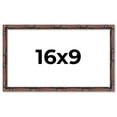 thumbnail image 1 of 16x9 Frame Brown Bamboo with Dark Coffee/Walnut Finish | Solid Wood Picture Frame Width 0.75 Inches, 1 of 8