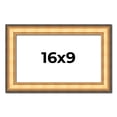 thumbnail image 1 of 16x9 Frame Gold Plein Aire Solid Wood Picture Frame Width 2 Inches | Interior Frame Depth 0.5, 1 of 8