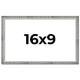 thumbnail image 1 of 16x9 Frame Silver Grey Distressed Solid Wood Picture Frame | 0.75 Inch Moulding Width | Interior, 1 of 8