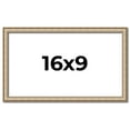 thumbnail image 1 of 16x9 Frame Silver Real Wood Picture Frame Width 0.75 Inches | Interior Frame Depth 0.5 Inches |, 1 of 8