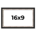 thumbnail image 1 of 16x9 Frame Silver Real Wood Picture Frame Width 1.25 Inches | Interior Frame Depth 0.75 Inches |, 1 of 8