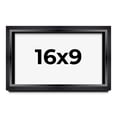 thumbnail image 1 of 16x9 Shadow Box Frame Black | 1.25 inches Deep Real Wood Contemporary Shadowbox Display Frame | UV, 1 of 8