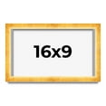 thumbnail image 1 of 16x9 Shadow Box Frame Gold | 1.625 Inches Deep Real Wood Traditional Shadowbox Display Frame | UV, 1 of 5