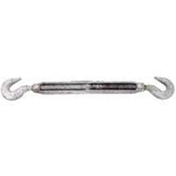17-1-2X12 .5 x 12 In. Galvanized Hook & Hook Turnbuckle