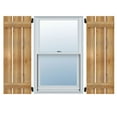 thumbnail image 1 of 17 1/8"W x 64"H TimberCraft Three 5 3/8" Boards Spaced Board-n-Batten Shutters, Rough Sawn Western Red Cedar (Per Pair), 1 of 13