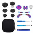 thumbnail image 1 of 17 in 1 Metal Thumbsticks Suitable for Xbox One Elite Series 2, Elite Series 2 Core Controller Accessories Parts, 6 Metal Thumbsticks, 4 Paddles, 2 D-Pads and 4 Tool,Gradient, 1 of 7