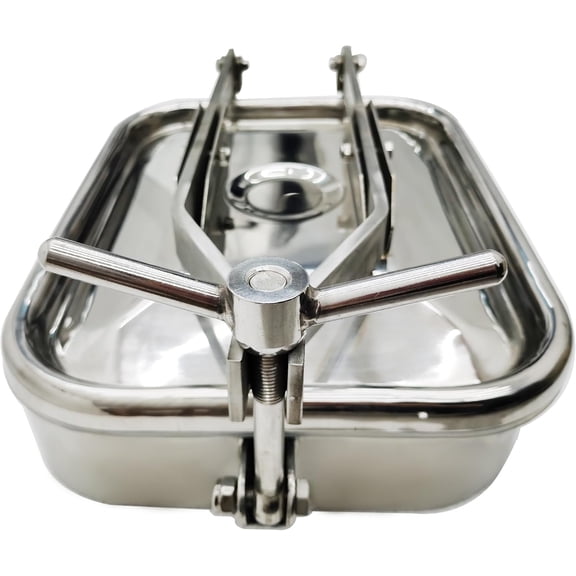17"*13" Rectangular Manhole Cover Tank Manway Door Stainless Steel