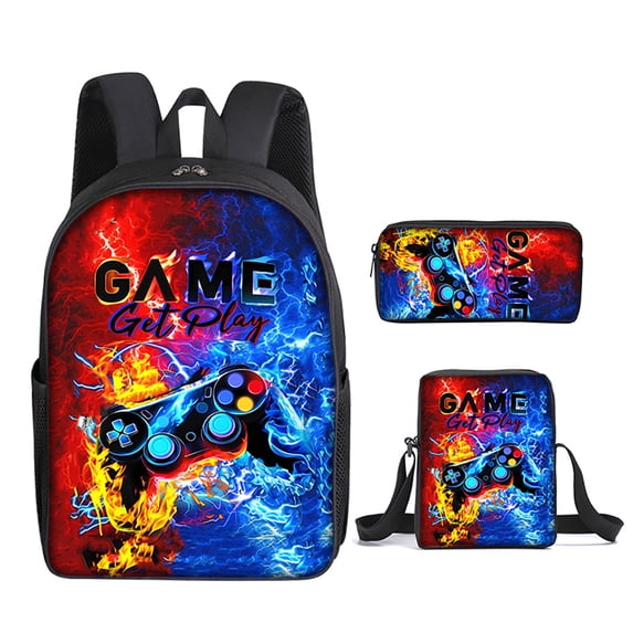 17/16 In Game Backpack 3 Piece Knapsacks Game Day Packs Travel Hiking Daypack Backpack Set