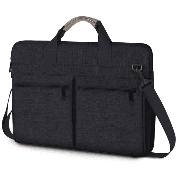17-17.3 Inch Laptop Shoulder Bag Shocking Protection Computer Messenger Handbag,Black