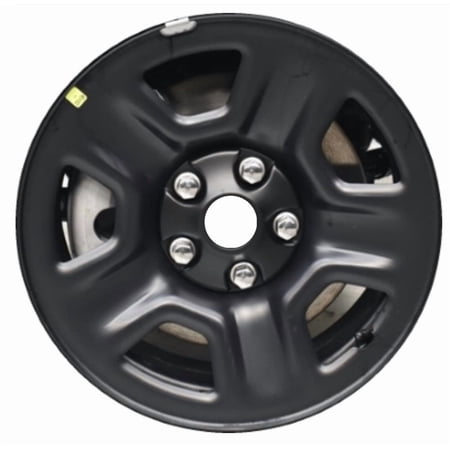 17" 17x7.5" Reconditioned OEM Black Steel Wheel Rim for 2018-2024 Jeep Wrangler and Gladiator