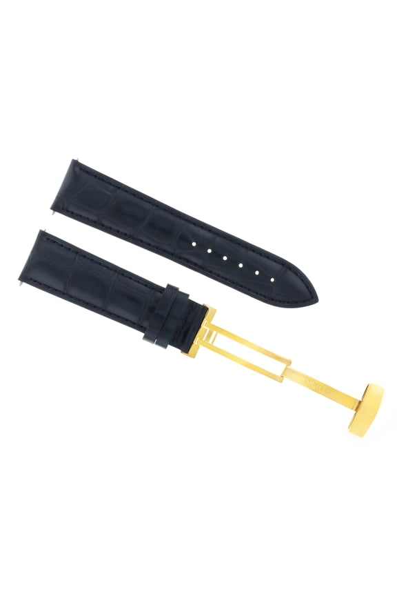 17-18-19-20-21-22-24MM LEATHER STRAP BAND DEPLOYMENT CLASP FOR CITIZEN #1 GOLD