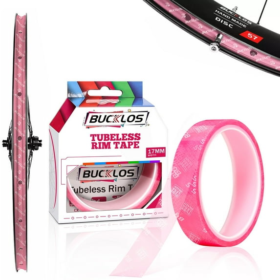 17/19/21/23/25/28/30/32/35mm*10M Bike Tubeless Rim Tape BUCKLOS Bicycle Tubeless Rim Tape for CX/Gravel/Road/Mountain Bike NOPP Special Glue Bikes Wheel Carbon Tubeless Kit