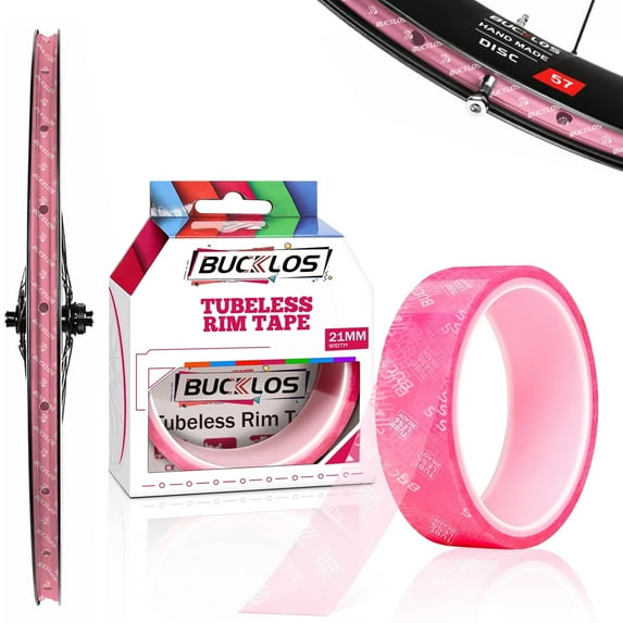 17/19/21/23/25/28/30/32/35mm*10M Bike Tubeless Rim Tape BUCKLOS Bicycle Tubeless Rim Tape for CX/Gravel/Road/Mountain Bike NOPP Special Glue Bikes Wheel Carbon Tubeless Kit