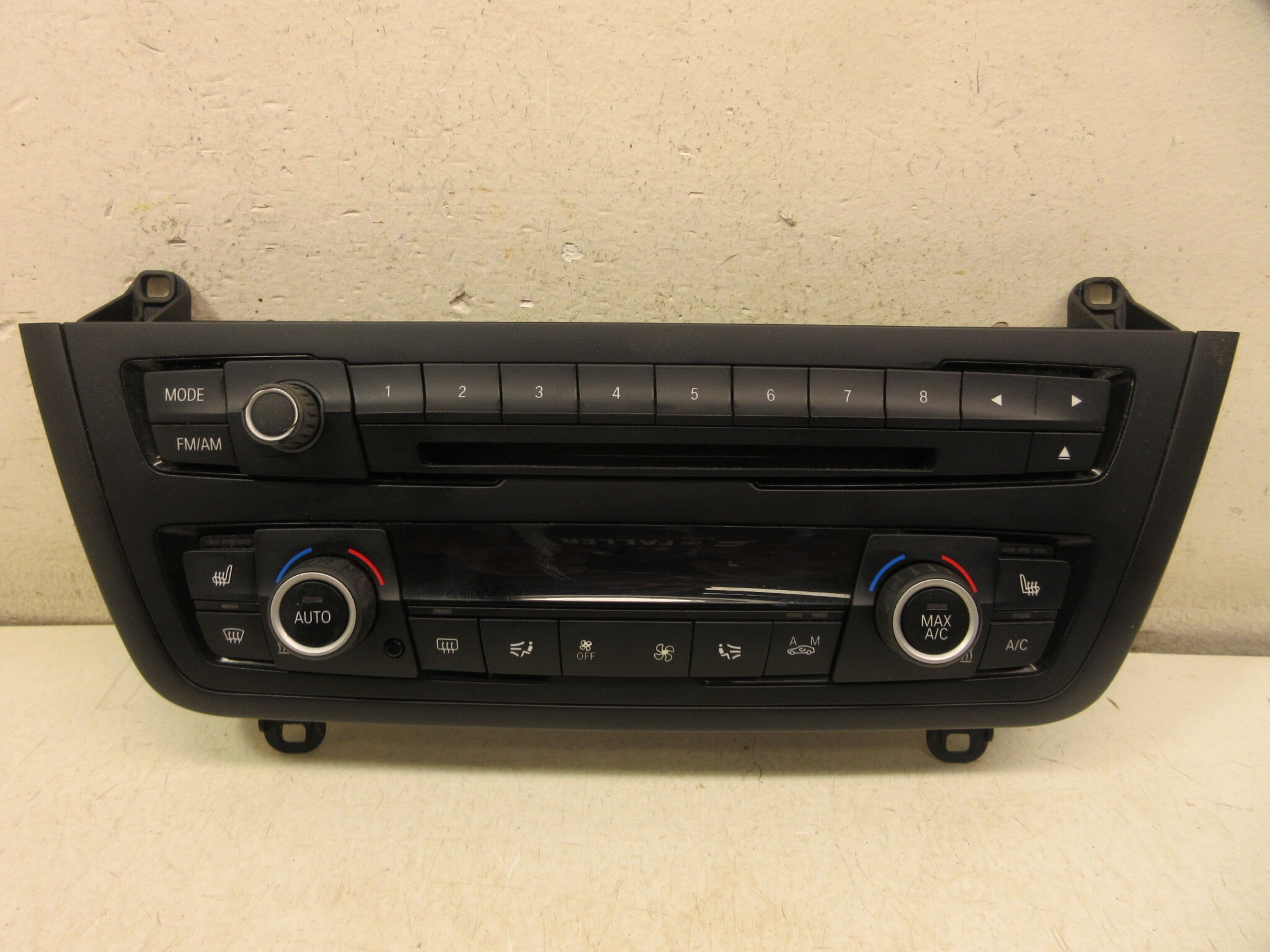 Pre-Owned 17 2017 BMW 320i Climate Temperature Navigation Audio Radio Control Panel OEM - Verify Specific Vehicle Fitment In Description - (Good)
