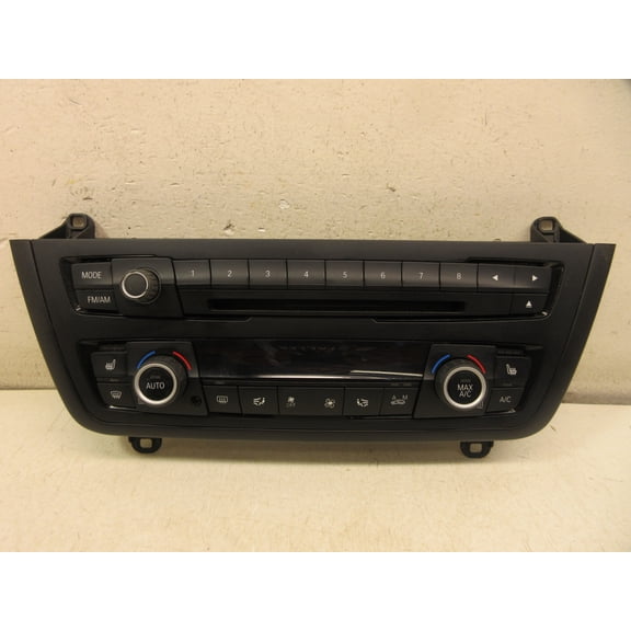 Pre-Owned 17 2017 BMW 320i Climate Temperature Navigation Audio Radio Control Panel OEM - Verify Specific Vehicle Fitment In Description - (Good)
