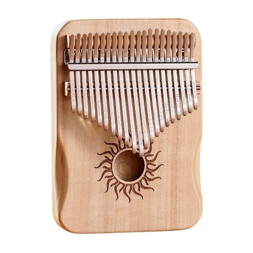 17/21 Keys Thumb Piano Portable Wood Finger Piano for Kids Adults Beginners