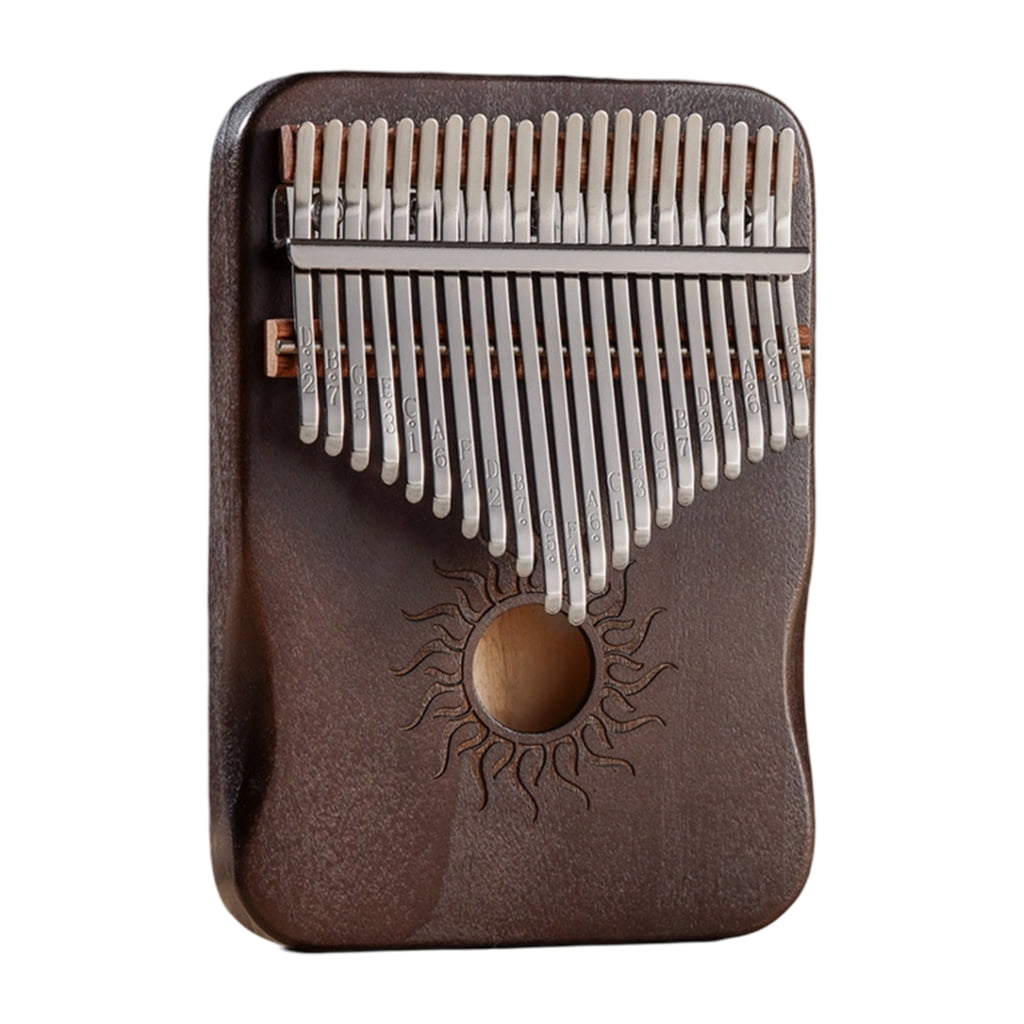 17/21 Keys Thumb Piano Portable Wood Finger Piano for Kids Adults Beginners