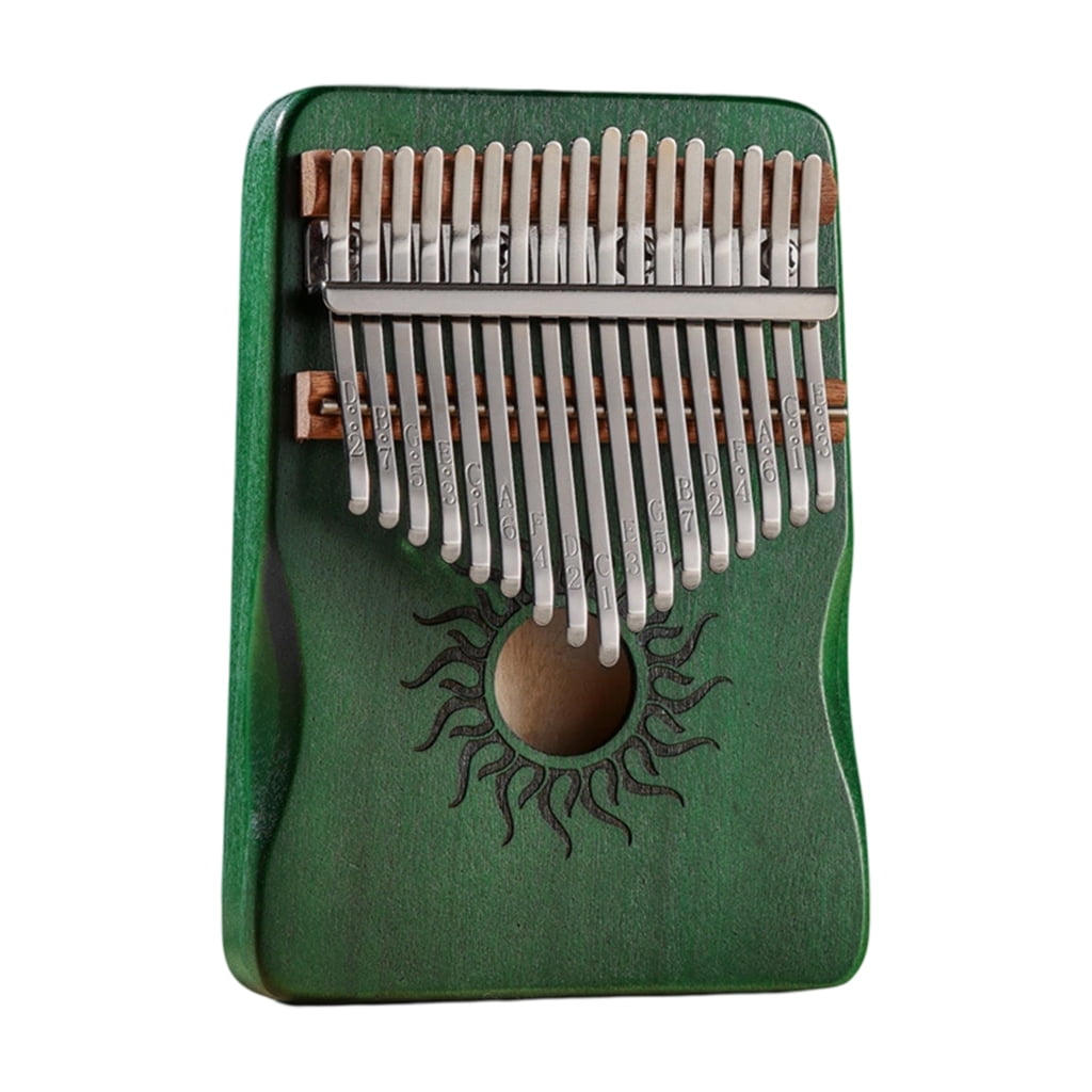 17/21 Keys Thumb Piano Portable Wood Finger Piano for Kids Adults Beginners