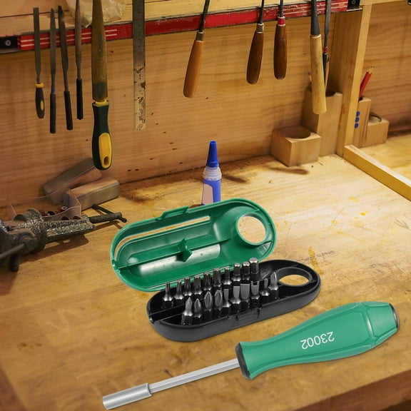 17/21Pcs Multi Bit Ratchet Screwdriver Set Magnetic Screwdriver Set with Socket and Bit Screwdriver Hand Tool Multipurpose Screwdriver Repair Tool for Household Appliance