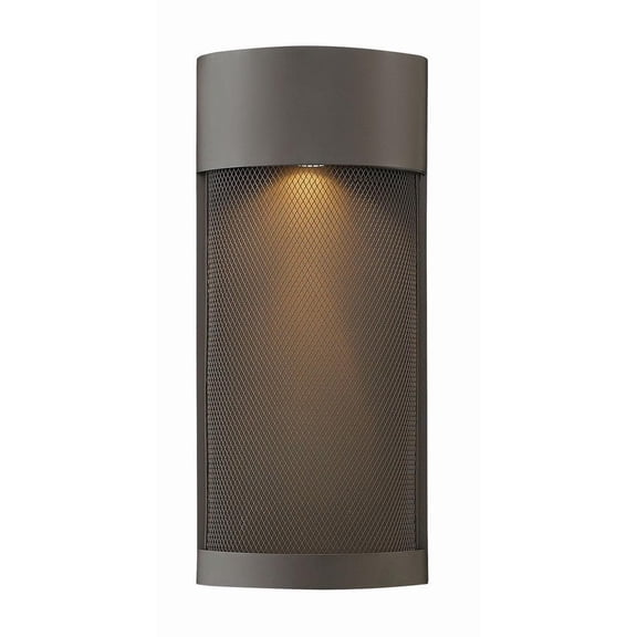 17.25 inch 1 Light Medium Outdoor Wall Lantern in Modern-Industrial Style 7.5 inches Wide By 17.25 inches High-Buckeye Bronze Finish-Incandescent