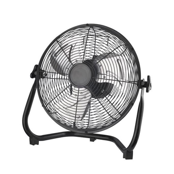 17.25 x 12 in. Black 3 Speed High Velocity Fan
