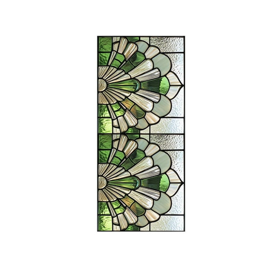 17.2x39.37inch Geometric Pattern Dazzling Window Stickers,PVC Waterproof and Dustproof Window Decals, Static Cling Window Film Non-Adhesive Removable Stickers for Bedroom Living Room Decoration
