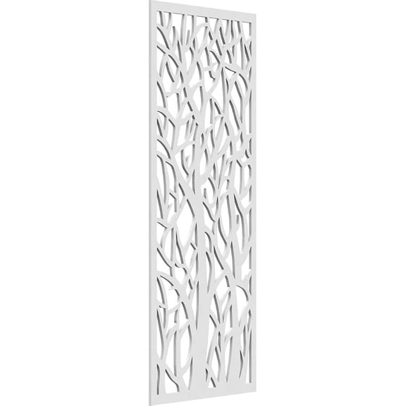 17 3/8"W x 44 3/8"H x 3/8"T Odessa Decorative Fretwork Wall Panels in Architectural Grade PVC