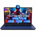 thumbnail image 1 of 17.3" Business Gaming Laptop, AMD Ryzen 7 8745HS 32GB DDR5 RAM 1TB SSD (8C/16T, up to 4.9GHz) Radeon 780M Graphics Business Computer with 100W Type-C Backlit Keyboard, Fingerprint USB-C 4.0, 1 of 6