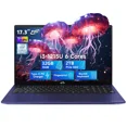 thumbnail image 1 of 17.3" FHD IPS Business Laptop, 32GB RAM 2TB SSD, 12th Gen Intel Core i3-1215U (6-Cores Up to 4.4GHz Beat i5-1135G7), Type-C 65W PD Fast Charger, Win 11, Fingerprint Backlit Keyboard Wi-Fi 6 Blue, 1 of 7