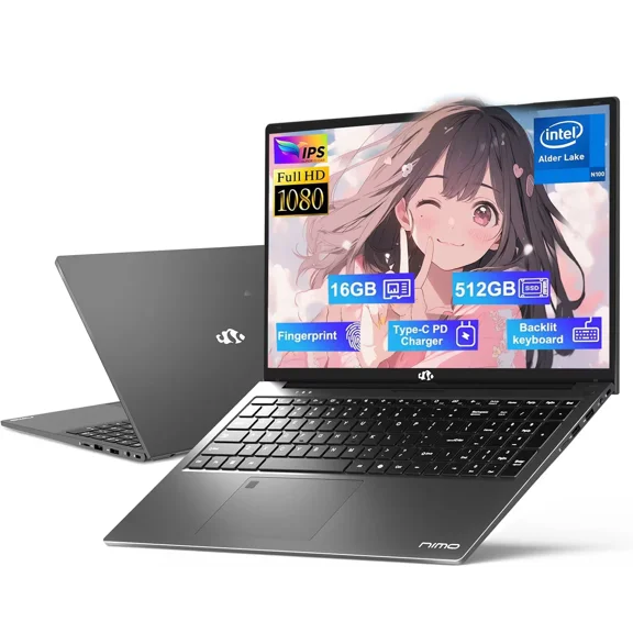 17.3" FHD IPS Business Laptop Computer 16GB RAM 1TB SSD, Intel Pentium 4 Cores N100(Beat to i3-1115G4, Up to 3.4GHz) 65W Type-C 1 Years Warranty Fingerprint Backlit Keyboard Wi-Fi 6 BT5.2