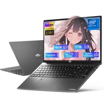 17.3" FHD IPS Business Laptop Computer 16GB RAM 1TB SSD, Intel Pentium 4 Cores N100(Beat to i3-1115G4, Up to 3.4GHz) 65W Type-C 1 Years Warranty Fingerprint Backlit Keyboard Wi-Fi 6 BT5.2