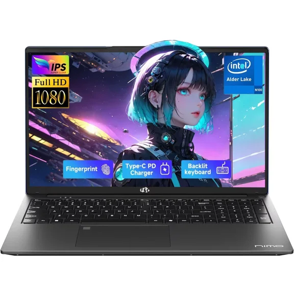 17.3" FHD IPS Student-Laptop-Computer - Intel Pentium N100(Beat to i3-1115G4, 4 Cores Up to 3.4GHz),8GB RAM 256GB SSD, 65W Type-C,Backlit Keyboard, 2 Years Warranty, Fingerprint