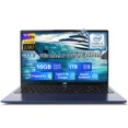 thumbnail image 1 of 17.3" FHD Laptop Computer Intel Core i3-1215U 6-Core Processor (Up to 4.4GHz) 16GB RAM 1TB SSD Intel UHD Graphics 65W GaN Type-C Charger Backlit Keyboard Fingerprint For Home Student Business Blue, 1 of 9
