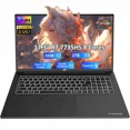 thumbnail image 1 of 17.3" Gaming-Laptop, AMD R7 7735HS (8C/16T, Beats i7-12650H) 32GB DDR5 RAM 2TB SSD Computer with Radeon 680M, 100W Type-C, Wi-Fi 6E, 76Wh Battery, Fingerprint, Backlit Keyboard for Business, 1 of 5