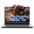 thumbnail image 1 of 17.3" Gaming Laptop, AMD Ryzen 5 6600H 6 Cores 32GB DDR5 RAM 1TB SSD (Beat i7-1165G7, Up to 4.5GHz) Radeon 660M GPU-Computer with 100W Type-C Backlit Keyboard Fingerprint Win 11, 1 of 6