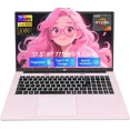 thumbnail image 1 of 17.3" Gaming Laptop with AMD Ryzen 7 7735HS (Beats i7-12650H） Radeon 680M Graphics for Smooth Gaming, 16GB DDR5, 1TB SSD，Fingerprint, Backlit Keyboard (Rose Gold), 1 of 7