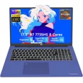 thumbnail image 1 of 17.3" Gaming Laptop with AMD Ryzen 7 7735HS (Beats i7-12650H） Radeon 680M Graphics for Smooth Gaming, 16GB DDR5, 512GB SSD，Fingerprint, Backlit Keyboard (Blue), 1 of 7