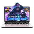 thumbnail image 1 of 17.3" IPS FHD Gaming Laptop 32GB DDR5 RAM 1TB SSD AMD Ryzen 7 7735HS (8 Cores Up to 4.75GHz, Beat i7-12650H) with AMD Radeon 680M GPU 180° Open Angle Webcam Type-C Wi-Fi 6E 2-Year Warranty RoseGold, 1 of 7