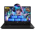 thumbnail image 1 of 17.3" IPS FHD Gaming Laptop, Business Laptops, 8 Cores AMD Ryzen 7 6800H 32GB DDR5 RAM 2TB SSD (Beat i7-12700H, Up to 4.7GHz) AMD Radeon 680M GPU-Computer with 100W Type-C Fingerprint Black, 1 of 7