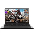 thumbnail image 1 of 17.3" IPS FHD New Gaming Laptop, AMD Ryzen 7 8745HS 16GB DDR5 RAM 1TB SSD ( up to 4.9GHz) Radeon 780M Graphics Business Computer with 100W Type-C Backlit Keyboard, Fingerprint USB-C 4.0, 1 of 9