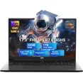 thumbnail image 1 of 17.3" IPS FHD New Gaming Laptop, AMD Ryzen 7 8745HS 32GB DDR5 RAM 1TB SSD ( up to 4.9GHz) Radeon 780M Graphics Business Computer with 100W Type-C Backlit Keyboard, Fingerprint USB-C 4.0, 1 of 9