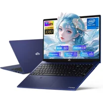 17.3" IPS FHD-Student-Laptop- 8GB RAM 256GB SSD, Intel Pentium 4 Cores N100(Beat i3-1115G4, Up to 3.4GHz) Computer with 65W Type-C 2 Years Warranty Fingerprint Backlit Keyboard Wi-Fi 6 BT5.2