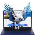 thumbnail image 1 of ESOOR 17.3 Inch Business Laptop Computer Webcam, Intel Quad-Core N100, 16GB RAM, 1TB SSD, Backlit Keyboard, Wi-Fi, Fingerprint , Type-C, Windows 11, 1 of 8