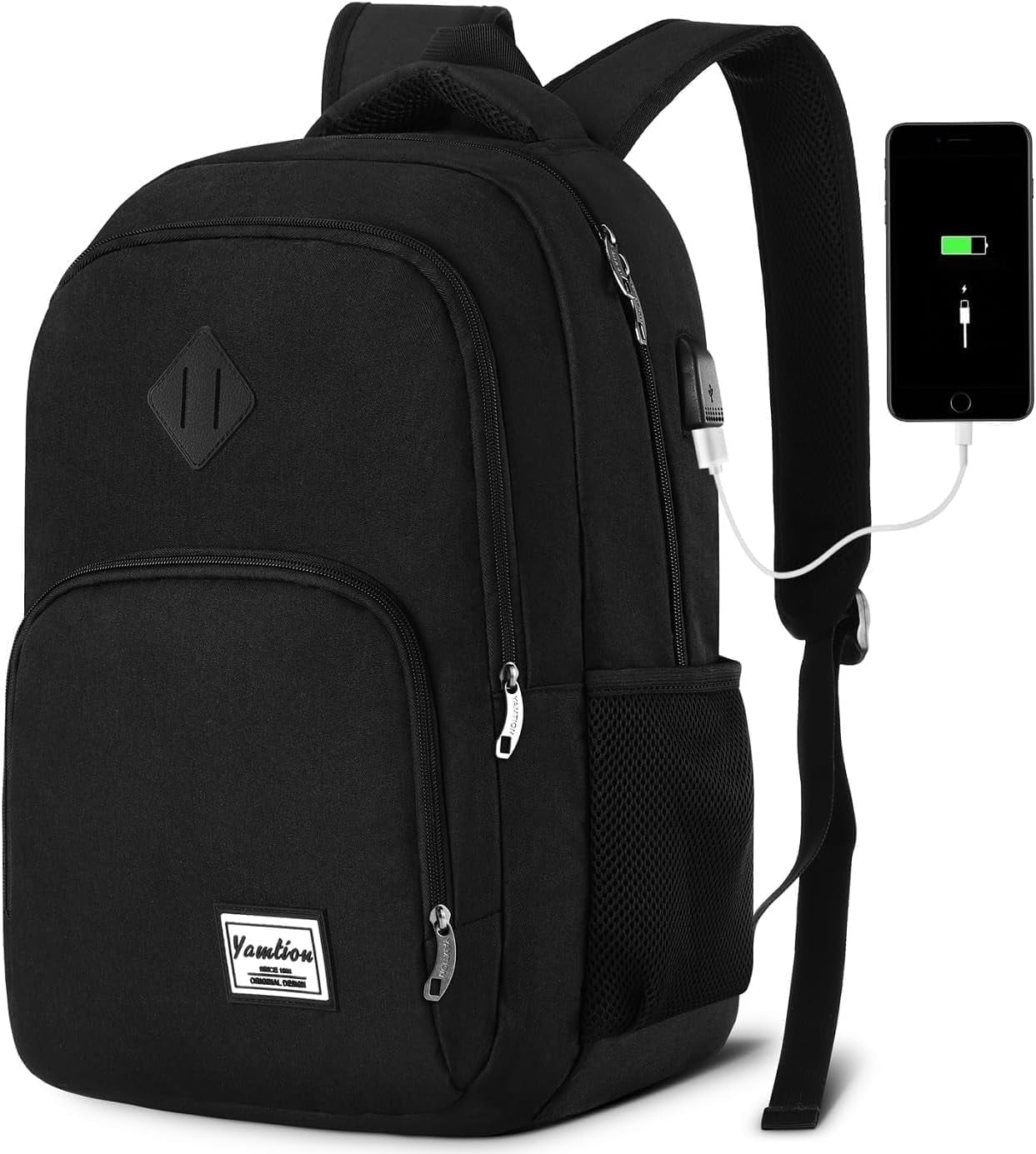 17.3 Inch Large Backpack for Men and Women,School Backpack for Teens,Travel Laptop Bookbag with USB Charging port for Business Work College Trip