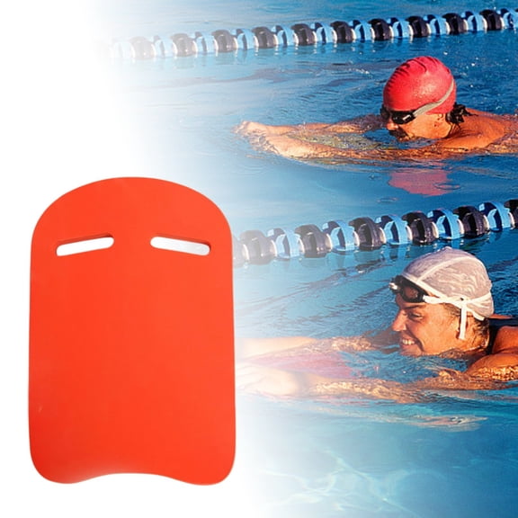 17.3 Inch Thickened High-Density Swimming Float Board Dual Handle Beginner Swim Training Buoyancy Aid for Adults Orange
