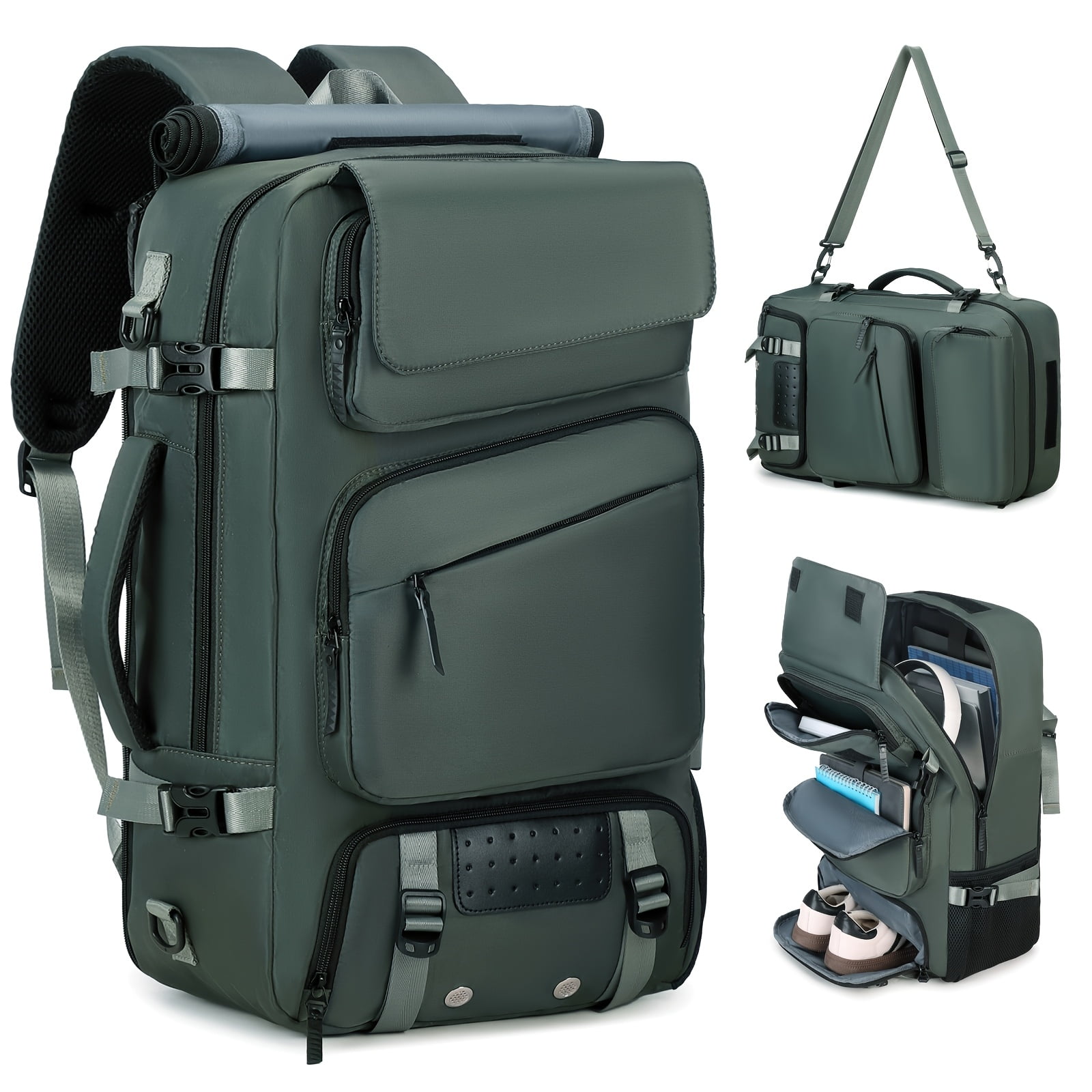 17.3" Laptop Backpack] ENOSHI Large 17.3" Laptop Backpack | Convertible  Shoulder Bag with Shoe Compartment, Multiple Pockets,Adjustable  Straps&Durable Polyester|Business Casual Hiking Travel Daypack - Walmart.com