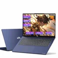 thumbnail image 1 of 17.3" Laptop Ryzen 9 8945HS (Beat i9-13900H, Up to 5.2GHz) 16GB RAM, 1TB SSD, Radeon 780M, PD 100W Type-C AI-Enhanced for Copilot VR Ready, Backlit Keyboard, Fingerprint, 75W Battery（blue）, 1 of 6