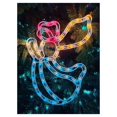 17.3" Lighted Angel Christmas Window Silhouette Decoration