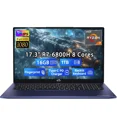 thumbnail image 1 of 17.3" New Gaming Laptop Computer AMD Ryzen 7 6800H 8-Core (Up to 4.7GHz ), AMD Radeon 680M Graphics, 16GB DDR5 RAM, 1TB SSD, FHD IPS Display, 100W Type-C, Backlit Keyboard, Fingerprint Blue, 1 of 8