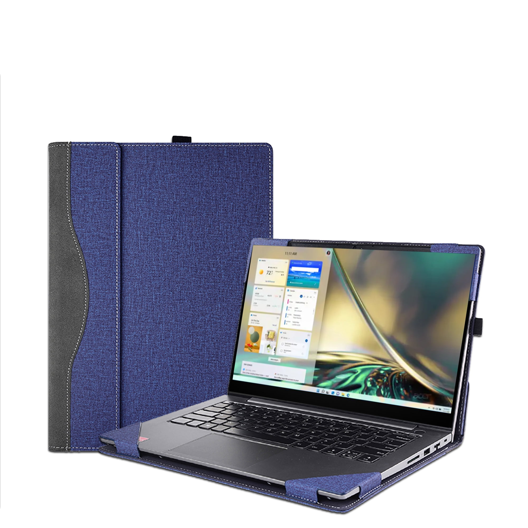 17.3 inch Case Cover for Acer Aspire 3 Laptop - A317-55P & for Acer Aspire 5 Laptop - A517-58M,PU Leather Protective Sleeve Shell Bag with Heat dissipation hole